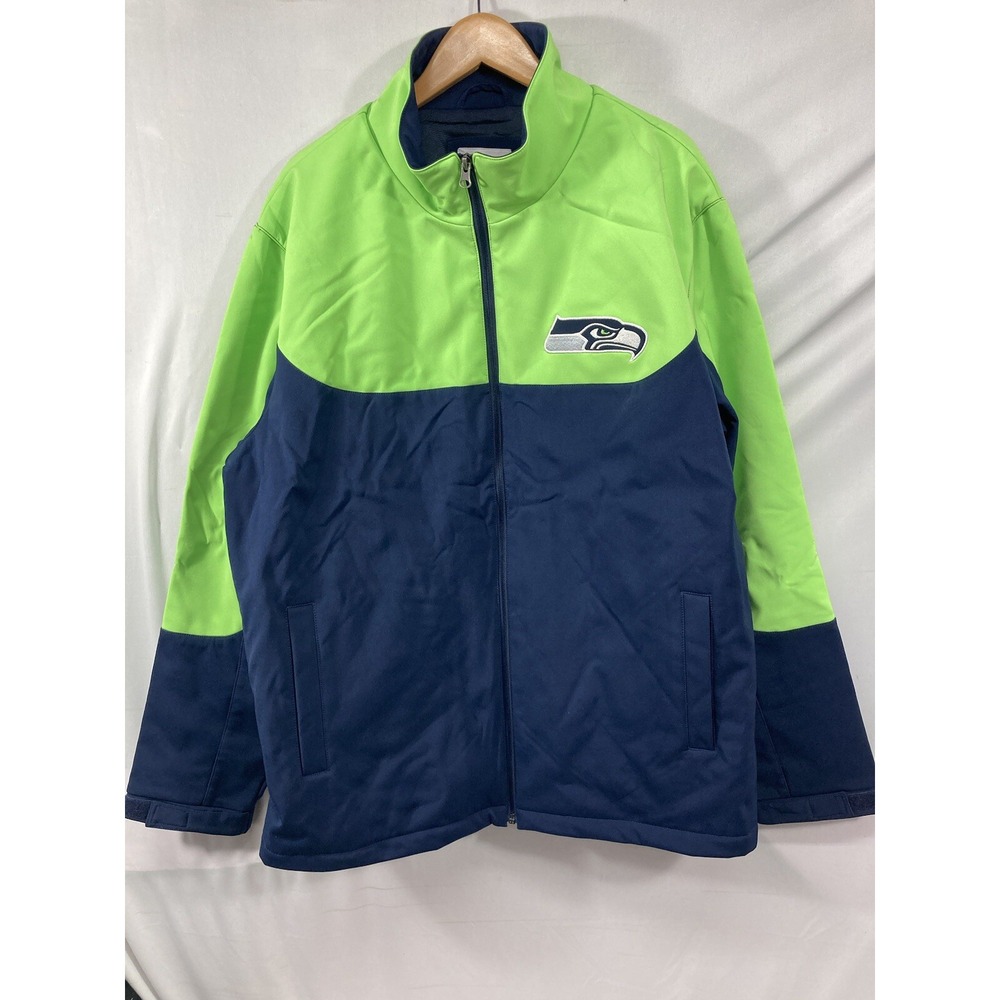 Seattle Seahawks NFL Waterproof Jacket Full Zip Size XL - Picture 7 of 11